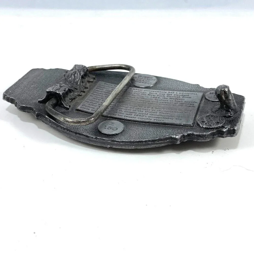 Belt Buckle 1985 New York Central Freight 4-6-4 Train Engine Hudson Steam Engine